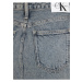 Modrá dámska džínsová midi sukňa Calvin Klein Jeans Front Split