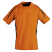 SOĽS Maracana 2 Ssl Uni funkčné tričko SL01638 Orange / Black