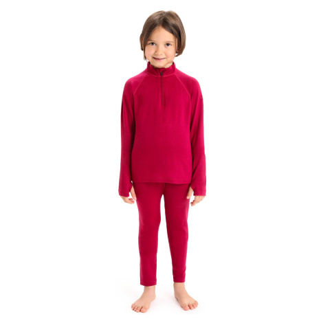 Icebreaker K 260 Tech LS Half Zip Cherry Kids' T-Shirt Icebreaker Merino