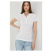 Bavlnené tričko BOSS biela farba,s golierom,50475176