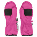 Dievčenské lyžiarske rukavice COLOR KIDS Mittens - Waterproof-5381-Pink Glo