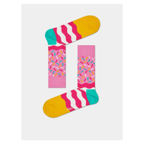Ružové dámske ponožky Happy Socks Bday Sprinkles