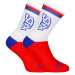 3PACK ponožky Styx vysoké viacfarebné trikolóra (3HV09014) L