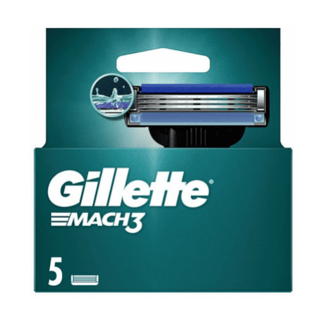 GILLETTE Mach3 náhradné holiace hlavice 5 ks