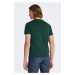 TRIČKO GANT SLIM SHIELD V-NECK T-SHIRT TARTAN GREEN