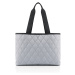 Taška cez rameno Reisenthel Classic shopper L Rhombus light grey