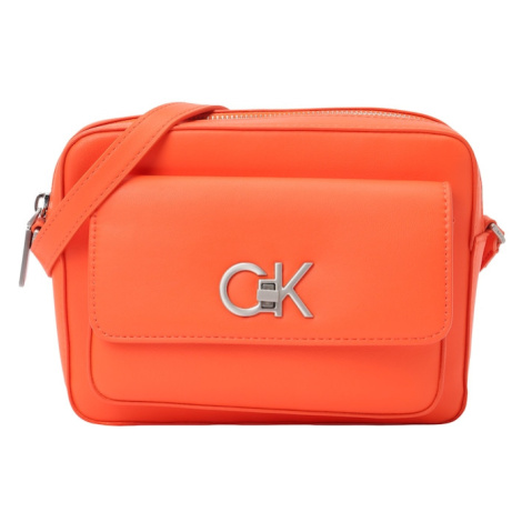 Calvin Klein Taška cez rameno  oranžová / strieborná