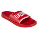 Calvin Klein SLIDE Pánske šľapky, červená, veľkosť