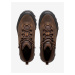Tmavo hnedé pánske kožené členkové topánky HELLY HANSEN Sierra LX