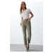 Trendyol Khaki High Waist Mom Jeans