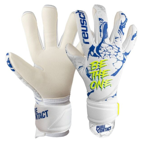 Reusch PURE CONTACT SILVER Futbalové brankárske rukavice, biela, veľkosť