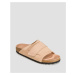 Dámske Krémové šľapky Birkenstock Kyoto Nubuck Leather Narrow