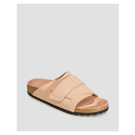 Dámske Krémové šľapky Birkenstock Kyoto Nubuck Leather Narrow