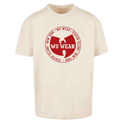 Men's T-shirt WU Wear Circle Logo Oversize sand