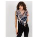 Women's scarf with checkered pattern - multicolored