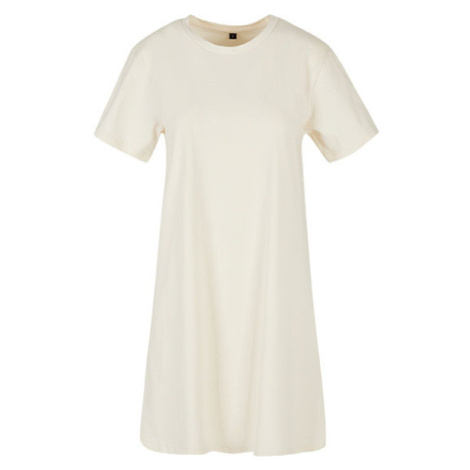 Build Your Brand Dámske tričkové šaty BY214 White Sand