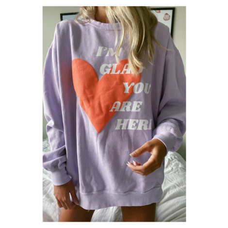 Madmext Mad Girls Lilac Sweatshirt