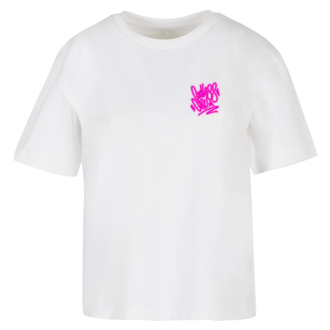 Women's T-shirt with inscription - white mister tee