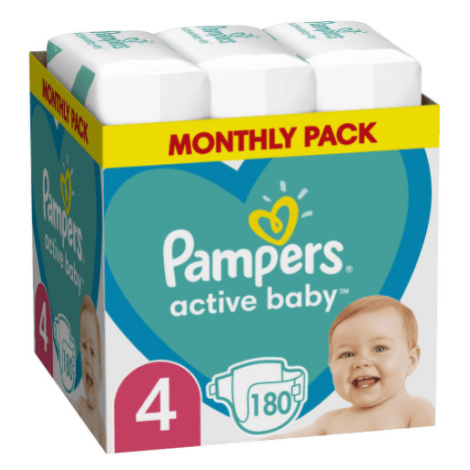 PAMPERS Active baby 4 180 ks