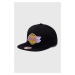 Šiltovka Mitchell&Ness Los Angeles Lakers čierna farba, s nášivkou