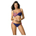 MODRO-ČERVENÉ VZOROVANÉ BIKINY FLORA MIRTILLO M-436 (1)