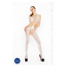 Passion BS030 white - Bodystocking Farba: Biela