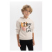 DEFACTO Boy's Thick Hooded Sweatshirt