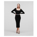Šaty Karl Lagerfeld Lslv Knit Dress Čierna