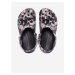 Bielo-čierne unisex papuče Crocs Classic Bleach Dye Clog