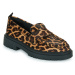 HOFF  LOAFER animal print SCHOOL marron  Mokasíny Hnedá