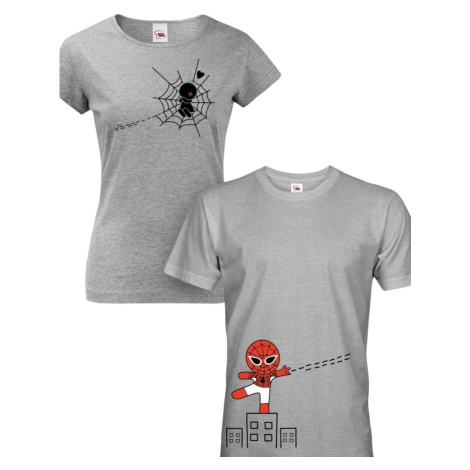 Párové tričká s marvel hrdinom Spider Manom. Tričká pre zamilovaných.