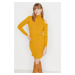 Trendyol Mustard CutOut Detailed Sweater Dress