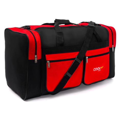 Červeno-čierna cestovná taška na rameno &quot;Giant&quot; - veľ. XL, XXL