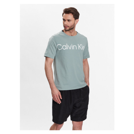 Calvin Klein Performance Tričko 00GMS3K102 Zelená Regular Fit