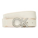 Calvin Klein Dámsky opasok Re-Lock Saff Ck 3cm Belt Saff K60K609982 Béžová