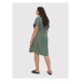 Vero Moda Curve Každodenné šaty Lailah 10266754 Zelená Regular Fit