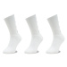 Kappa Súprava 3 párov vysokých ponožiek unisex 710069 Biela