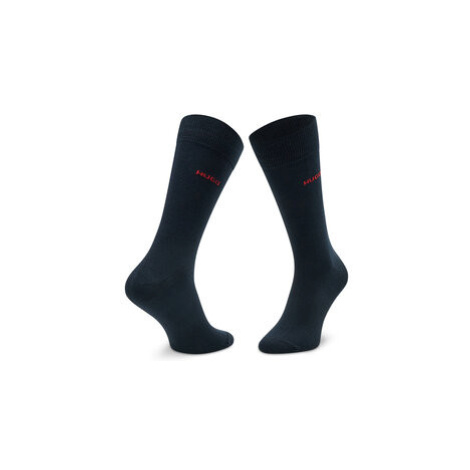 Hugo Súprava 2 párov vysokých ponožiek unisex Uni 50468099 Tmavomodrá Hugo Boss
