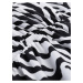 Čierno-biele dámske letné šaty so zvieracím vzorom ALPINE PRO Graana