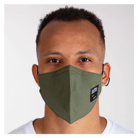 Rúško Alpha Industries Label Face Mask Olive