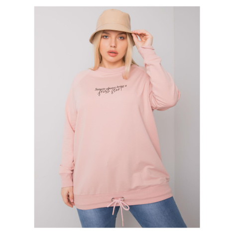 Dust pink women's sweatshirt larger size