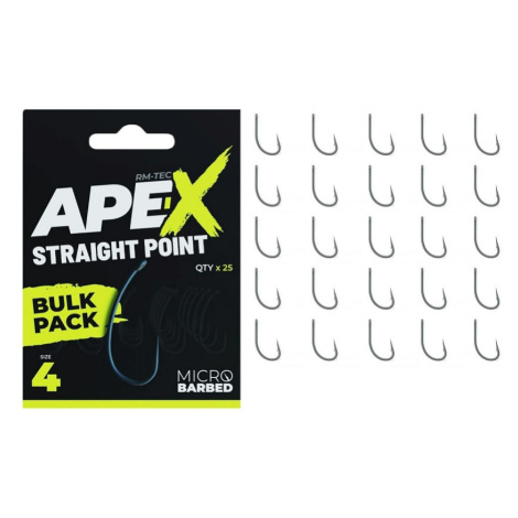 Ridgemonkey háčiky ape-x straight point bulk pack 25 ks - 4