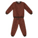 Denokids Animals Baby Boy Brown Tracksuit Set