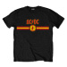 AC/DC tričko Logo & Stripe Čierna