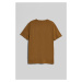 TRIČKO GANT PRINTED GRAPHIC SS T-SHIRT MUSTARD BEIGE