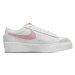 Dámska vychádzková obuv NIKE Blazer Low Platform white summit white black pink glaze