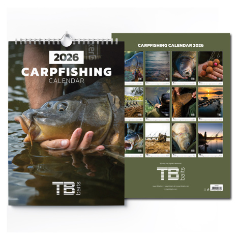 Tb baits rybársky kalendár carpfishing 2026 33x46 cm