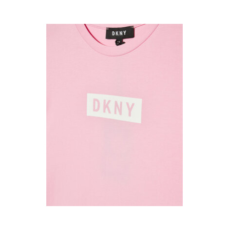 DKNY Tričko D35R93 S Ružová Regular Fit