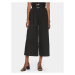 Pinko Culottes nohavice Poseidone 103006 A1N3 Čierna Relaxed Fit