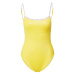 Calvin Klein Swimwear Jednodielne plavky  žltá / čierna / biela